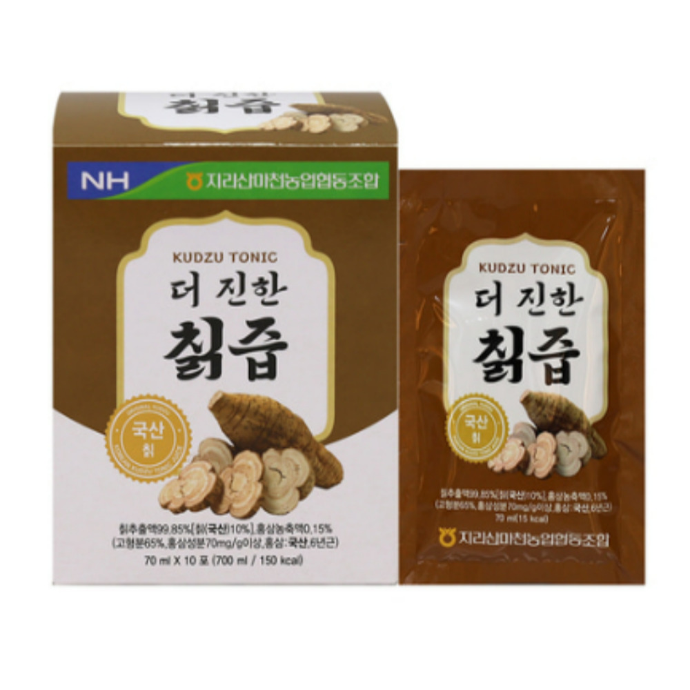 100%국내산 지리산마천농협 더진한 칡즙 효능 70ml 30포 - 상세 이미지 5