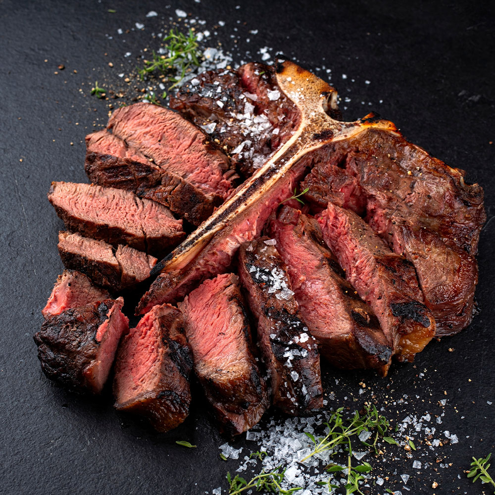 엘본 스테이크 캠핑고기 꽃갈비 채끝 안심 450g, 1개