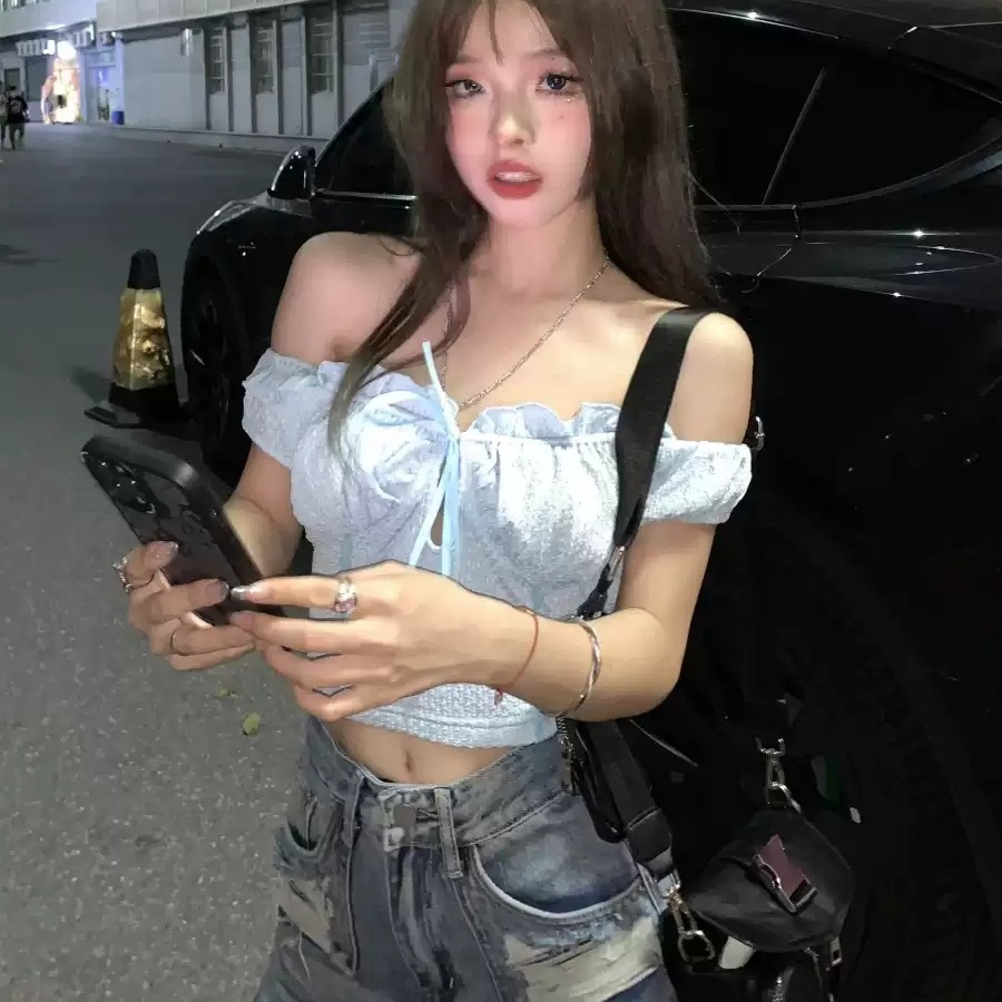 나솔사계 80화 경리 블라우스 셔츠 오프숄더 쉬폰 의상 옷 패션 - 메인 이미지