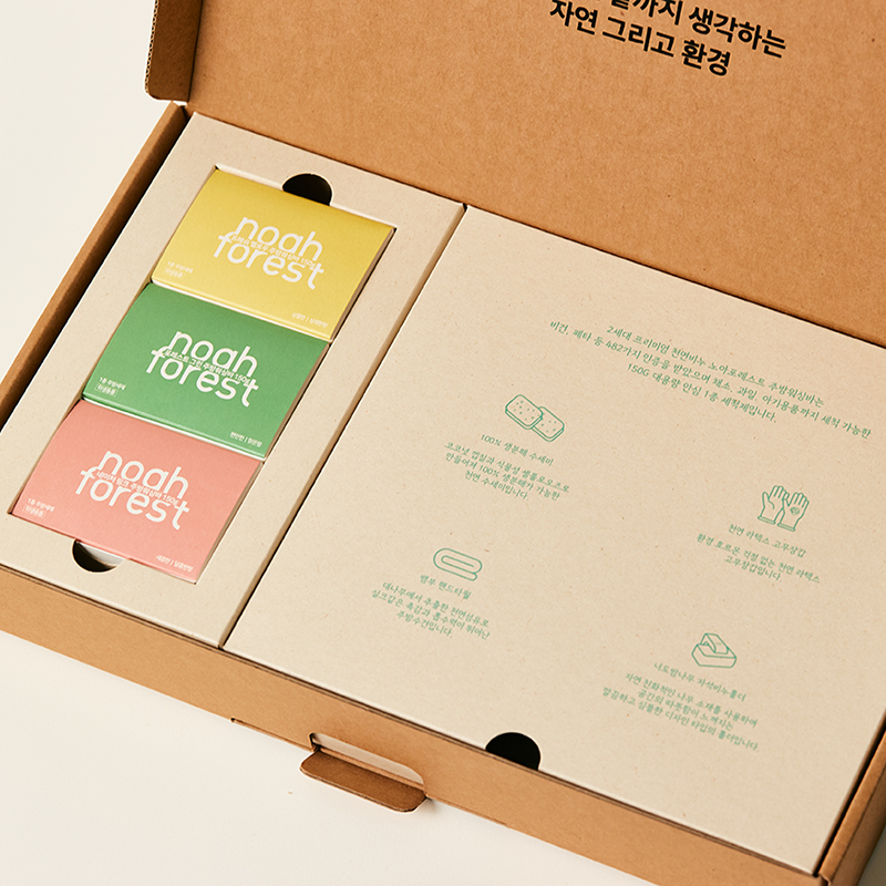 노아포레스트 설거지 주방워싱바 제로웨이스트 선물 세트 키트 + 선물용 전용 쇼핑백 - 상세 이미지 2