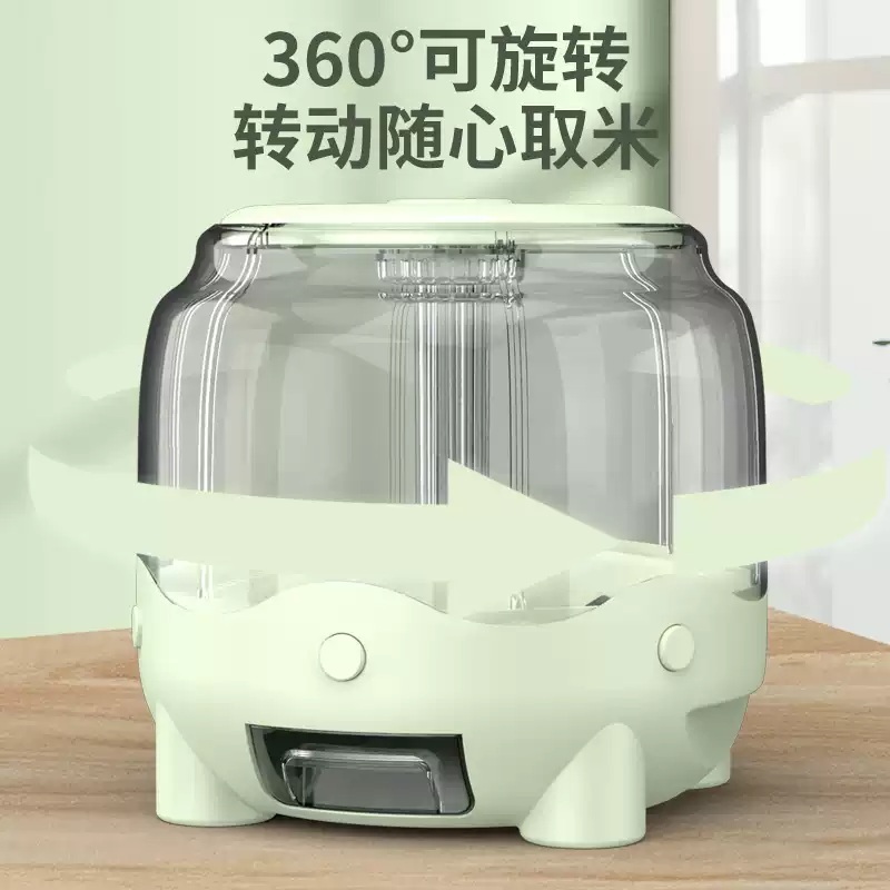 회전쌀통 시리얼 보관통 잡곡보관함 보관 밀폐 진공쌀통 잡곡 저장 디스펜서 가정용 - 상세 이미지 4