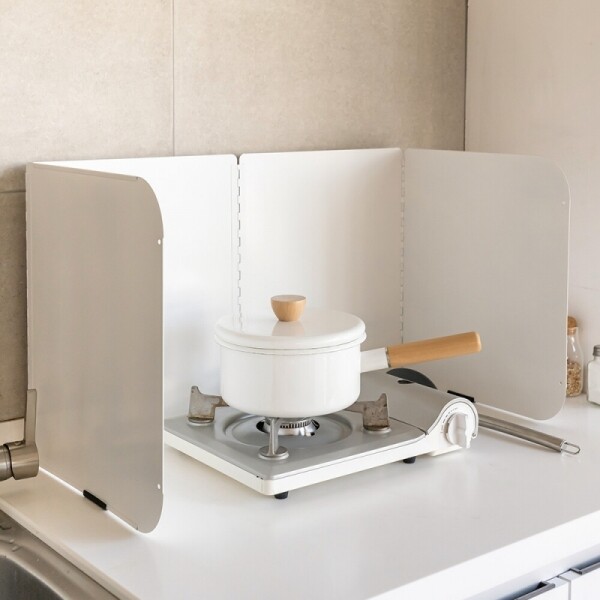 스테인리스 가스렌지 가림막 기름튐방지 인덕션 가스레인지 가드 화이트