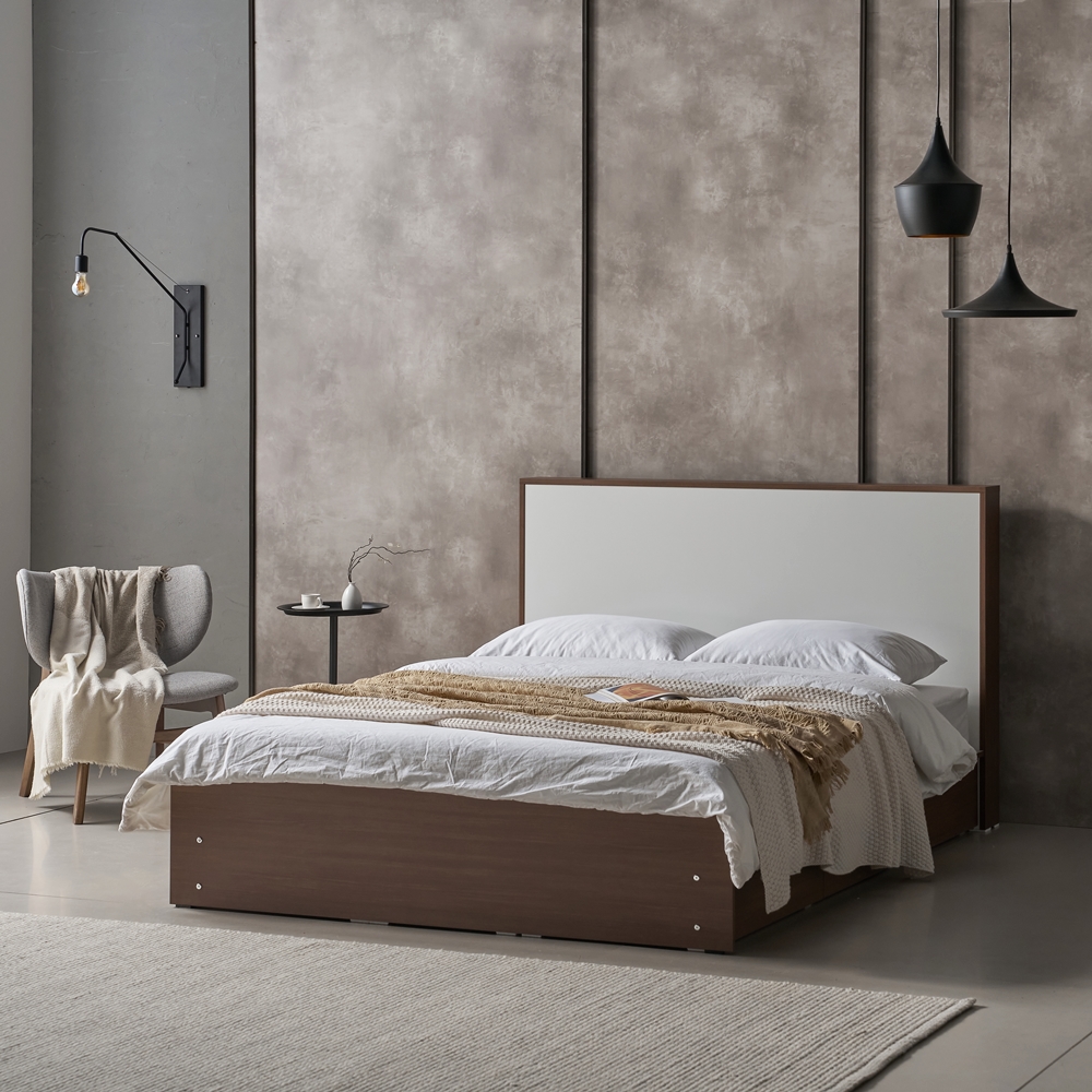 루나힐 부부 트윈 베드 높은 호텔형 서랍형 낮은 슈퍼싱글프레임