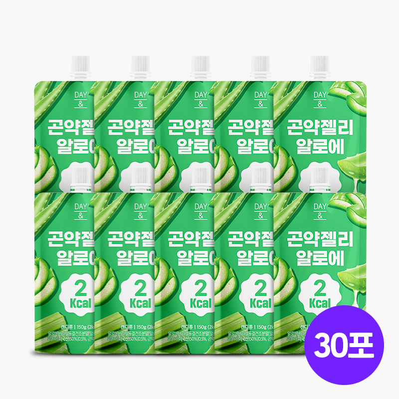 [오늘출발] 데이앤 곤약젤리 풋사과맛 풋사과, 150g, 30개