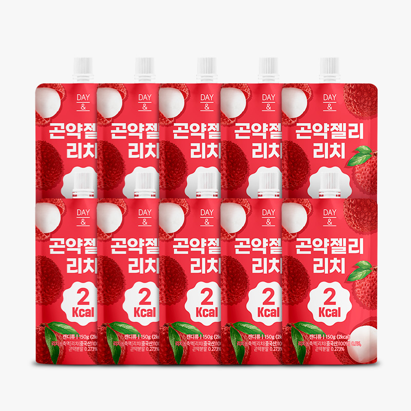 [오늘출발] 데이앤 곤약젤리 리치맛 리치, 150g, 20개