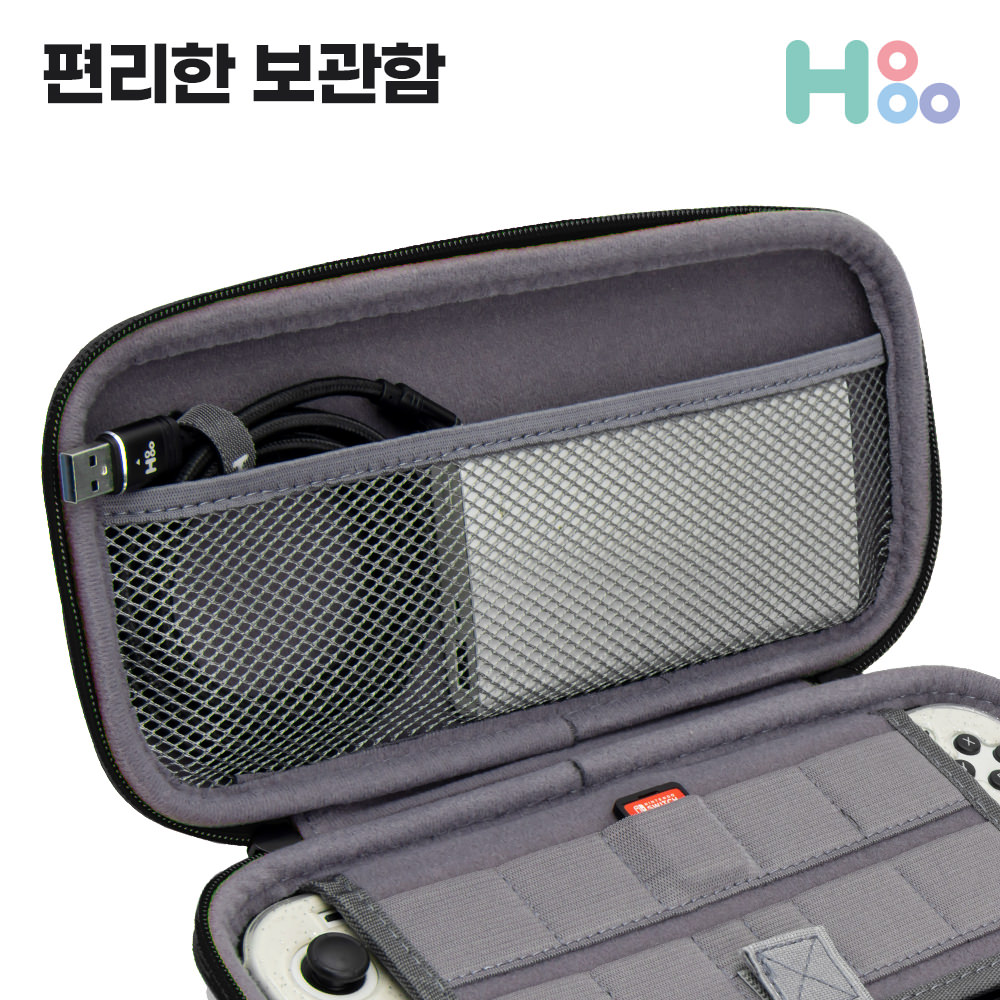 닌텐도스위치 파우치 케이스 OLED 커버 가방 악세사리 페밀리테마 - 상세 이미지 3