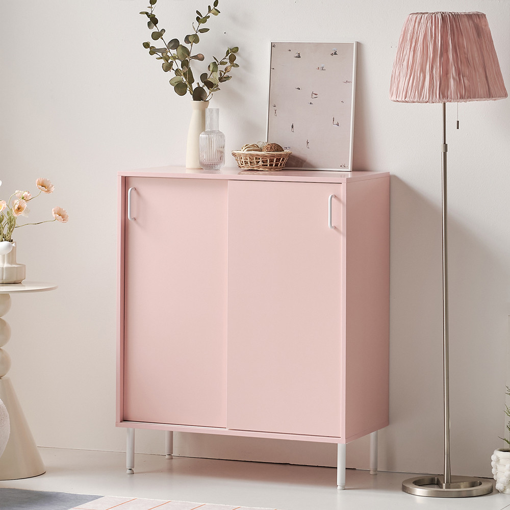 로지 미닫이수납장 슬라이딩 수납장 미니 작은 원룸 슬림 틈새 슬라이드 수납장 800