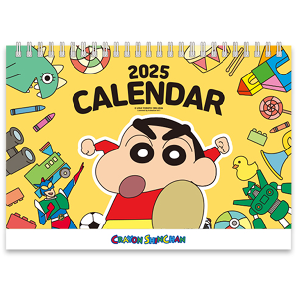 [특별행사] 짱구 2025년 달력 벽걸이 캘린더 블루 신년 연말 선물 캐릭터 굿즈 - 상세 이미지 4
