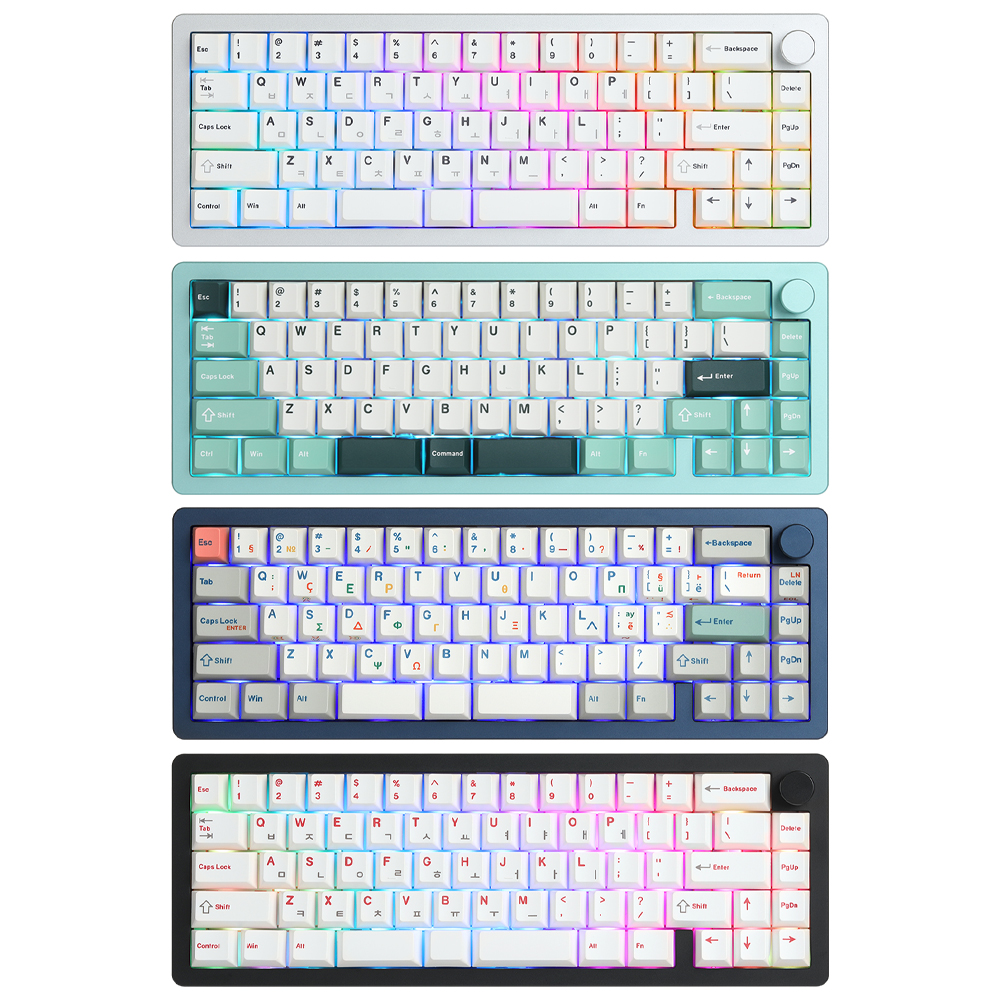 SPM AL68A 스플릿 VIA 유무선 풀 알루미늄 핫스왑 커스텀 기계식 키보드 베어본 DIY KIT 이미지 7