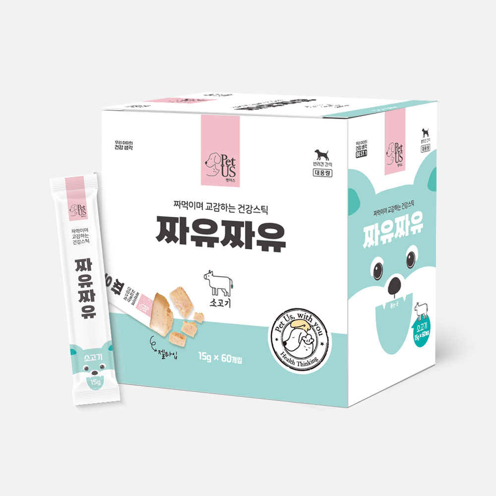 펫어스 강아지츄르 강아지유동식 강아지짜먹는간식 짜유짜유 60개입 닭고기 - 상세 이미지 5