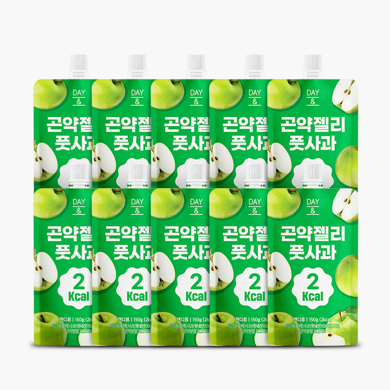 [오늘출발] 데이앤 곤약젤리 풋사과맛 풋사과, 150g, 20개