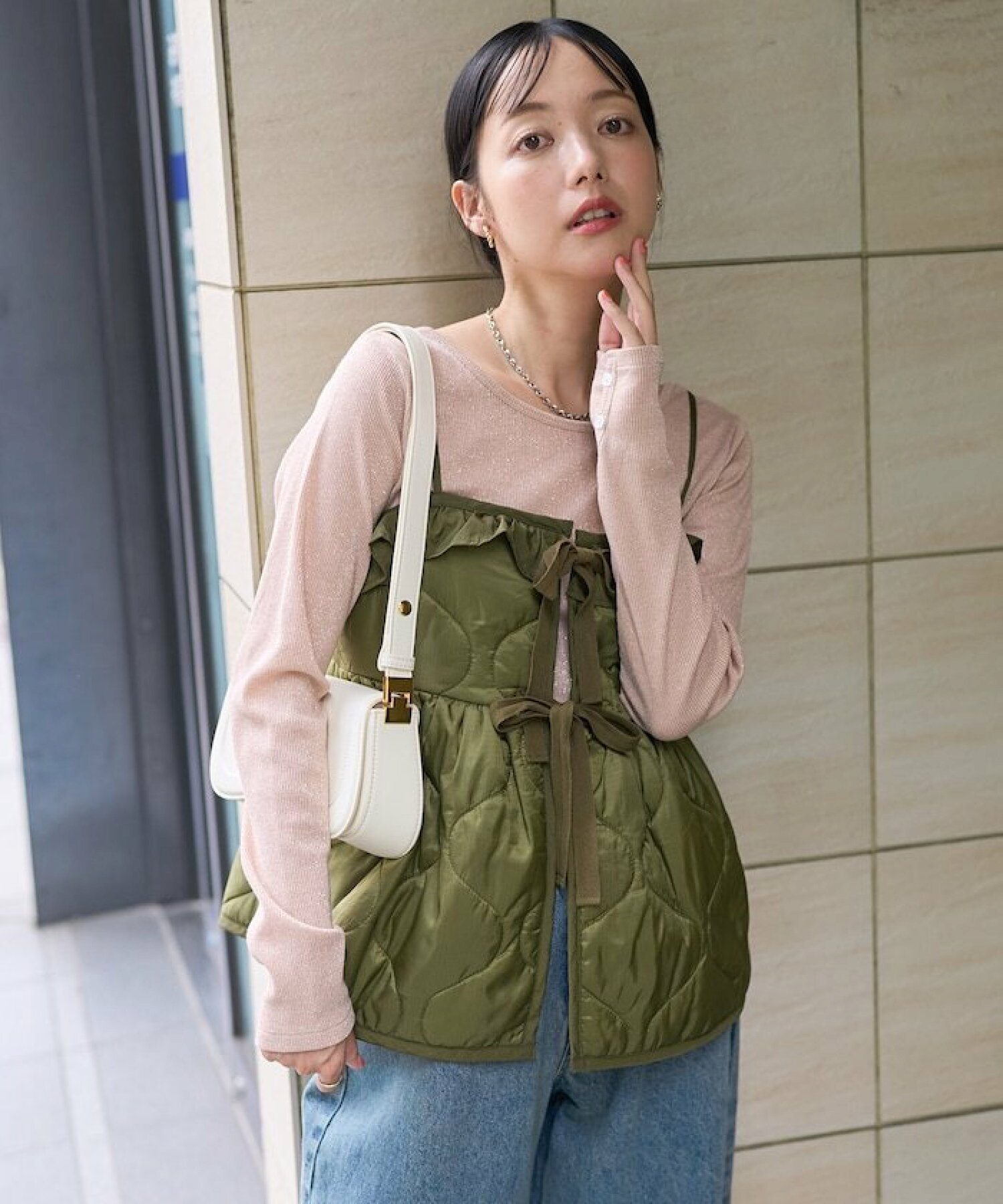 프릭스스토어 FREAK'S STORE 빈티지 퀼트 비스체 뷔스티에 4컬러 - 상세 이미지 2