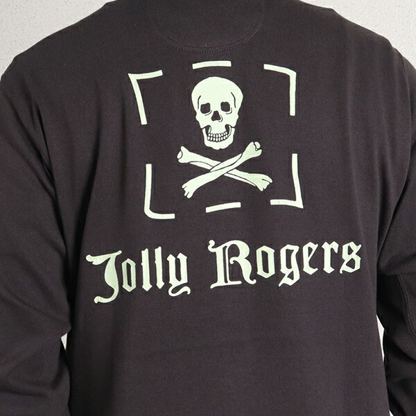 프리휠러스 Jolly Rogers 헨리넥 티 헤비웨이트 VF-17 2435002 블랙 - 상세 이미지 5