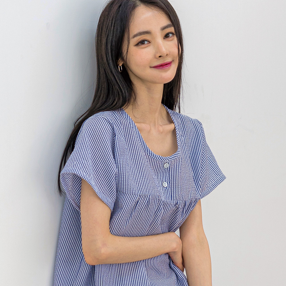 커플 잠옷 세트 여름 반팔 민소매 파자마 원피스 - 상품 이미지