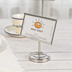 명함 거치대 엽서 카드 꽃이 사진 메모 홀더 메탈 스탠드 카드 스테이션 ... 실사용 후기 | 효과 있을까? - 상품 이미지 1