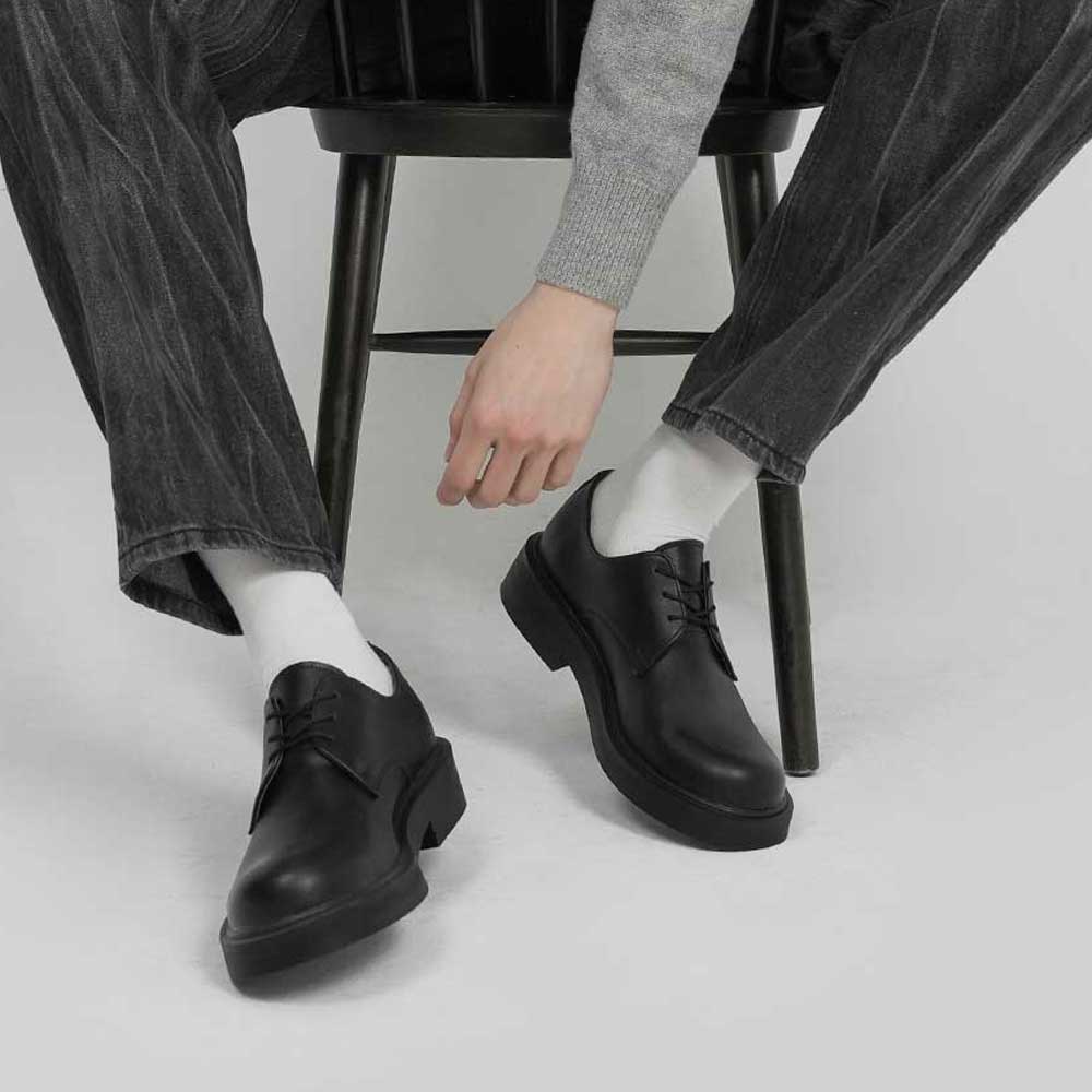 럼블비 남자키높이구두 볼넓은구두 남자더비슈즈 발편한남성로퍼