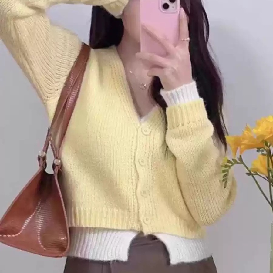 DNA러버 12화 정인선 가디건 옐로우 한소진 가을 투피스 의상 옷 패션 - 메인 이미지