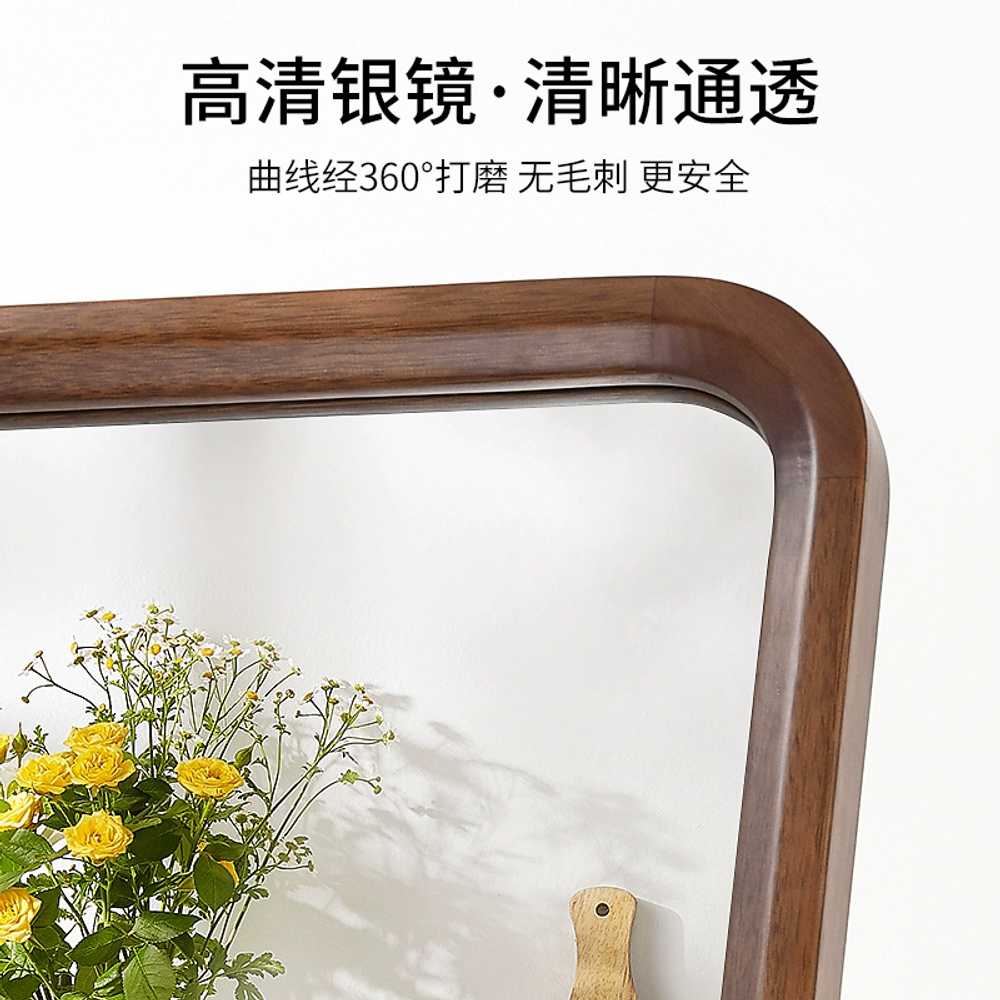 원목 스탠드거울 옷가게 미러 홈트 긴거울 미용실경대 46x160cm - 상세 이미지 2