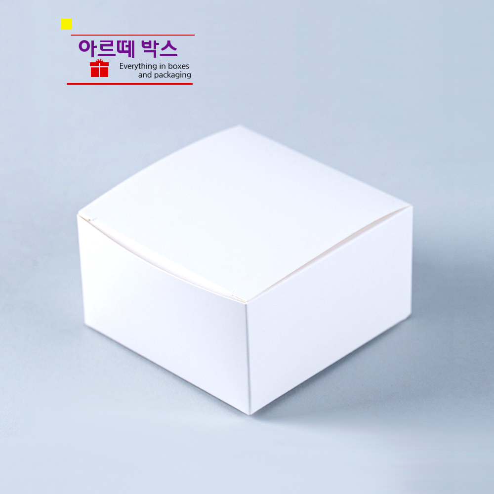 P 무지 선물상자 지함박스 종이박스 사각 화이트 9x9x5 - 메인 이미지