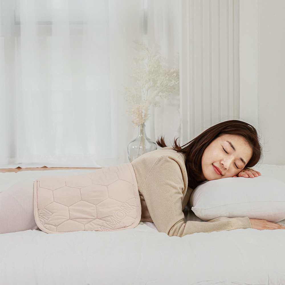 잠온 원적외선 온열찜질기 찜질팩 전기핫팩 찜질기 황토 돌 생리통 허리 배 복부 무릎 베이지