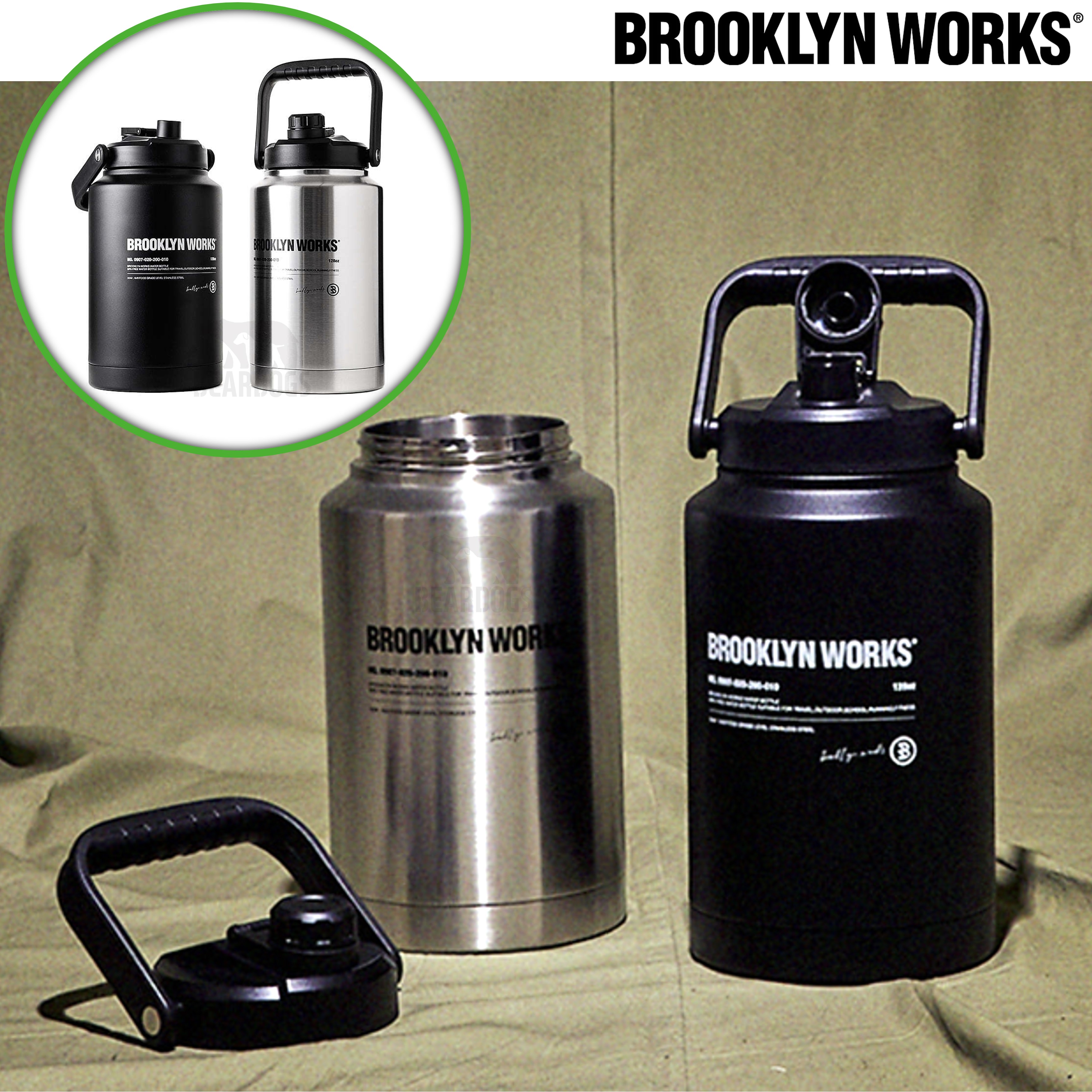 브루클린웍스 워터저그 3.8 L 스텐 캠핑