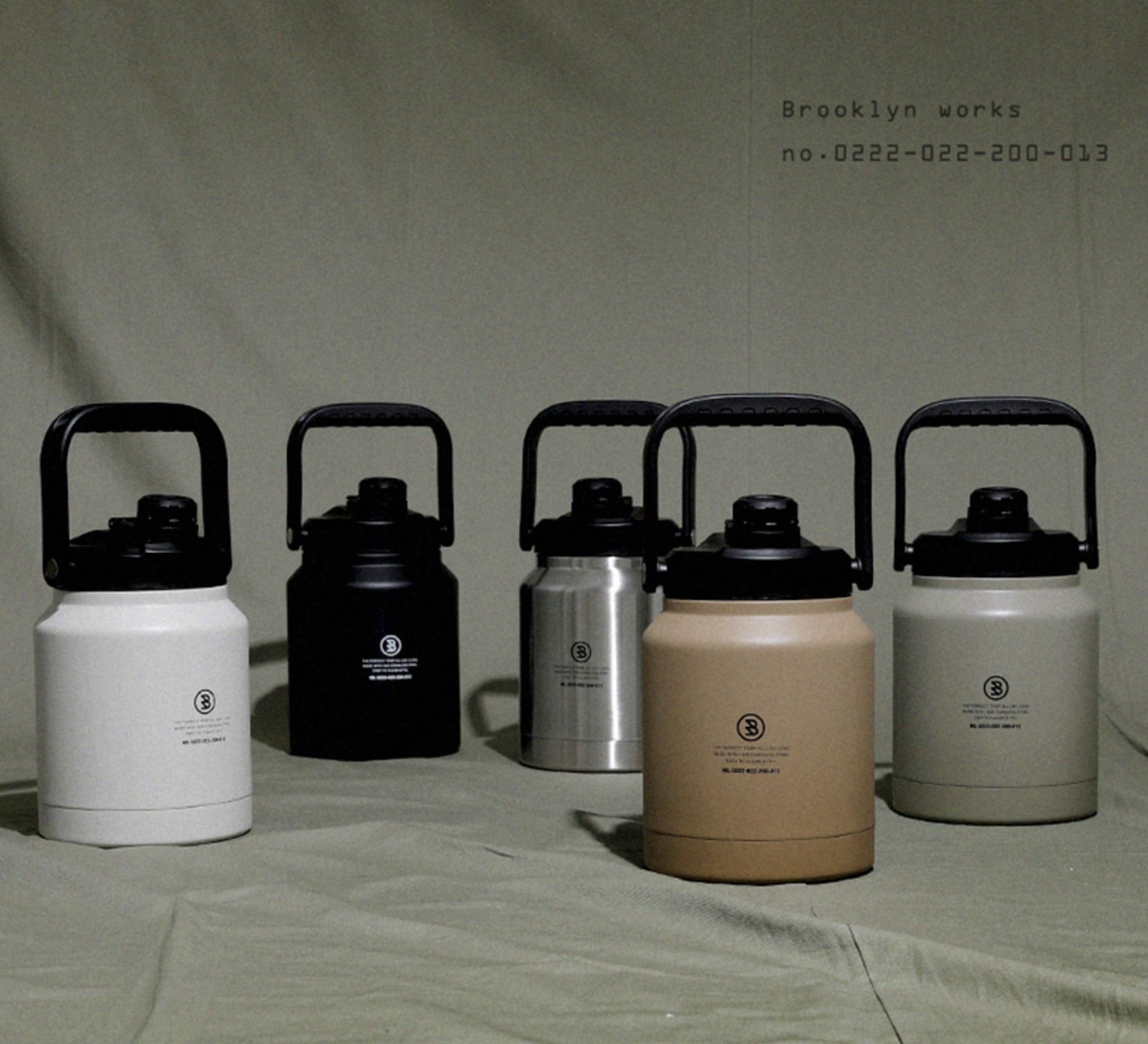 브루클린웍스 워터저그 3.8 L 스텐 캠핑