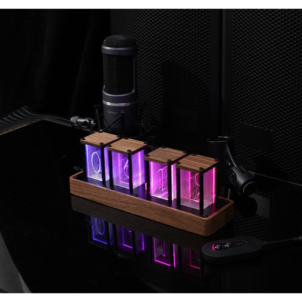 진공관시계 LED 전자 알람 감성 튜브 탁상시계