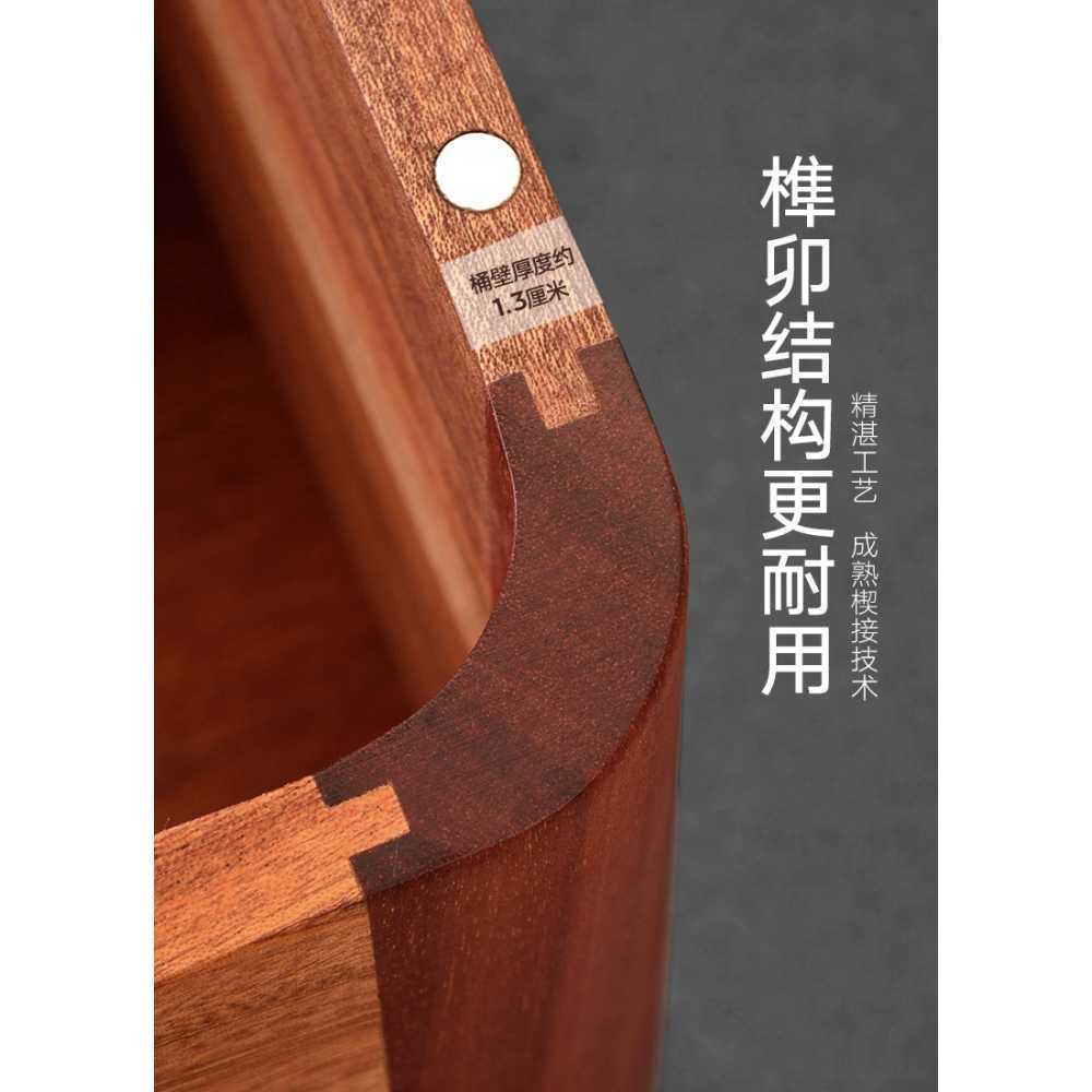쌀 보관함 쌀독 원목 식당 용기 주방 디스펜서 대용량 - 상세 이미지 3