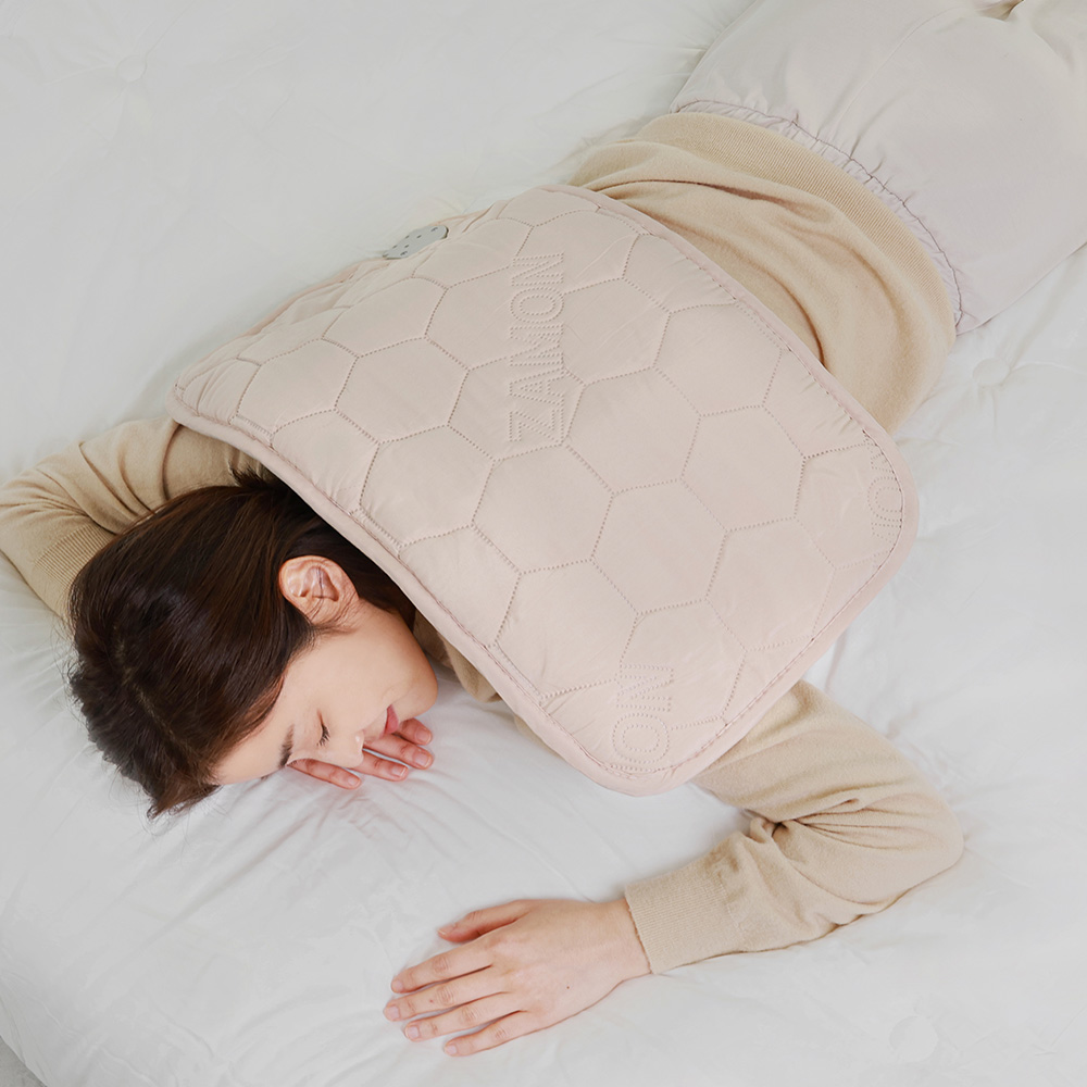 잠온 원적외선 온열찜질기 찜질팩 전기핫팩 찜질기 황토 돌 생리통 허리 배 복부 무릎 베이지
