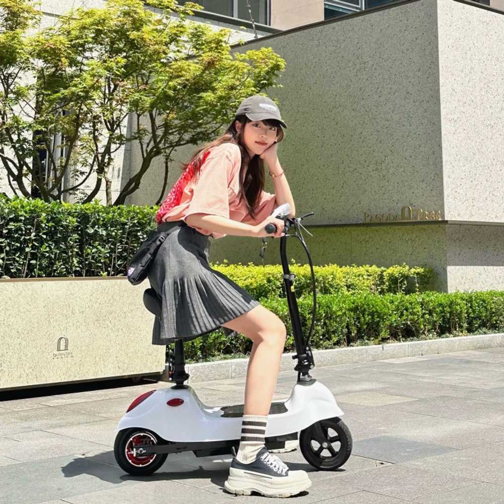 앉아서 타는 킥보드 좌식 퀵보드 경량 배달용 공원 8인치 - 상세 이미지 2