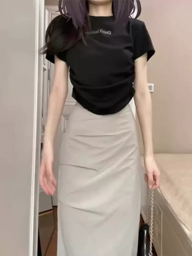 엄마친구아들 13화 정소민 스커트 치마 롱 배석류 H라인 캐주얼 의상 옷 패션 - 상세 이미지 3