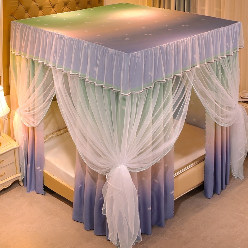 공주캐노피 공주침대 커텐 모기장 아이방 꾸미기