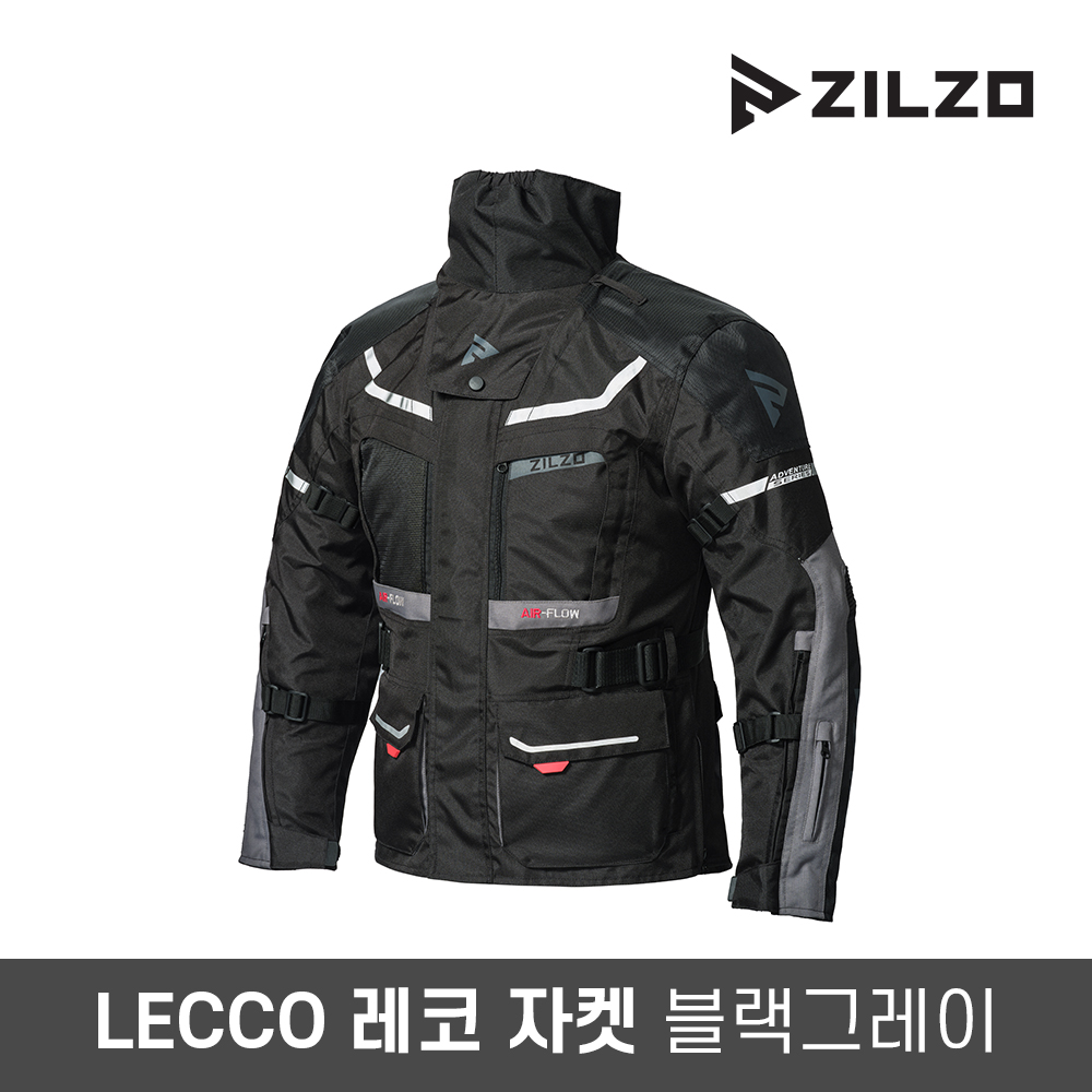ZILZO 풀케블라 메쉬 오토바이 어드벤처 투어링 라이더 자켓 LECCO 3계절용 - 메인 이미지
