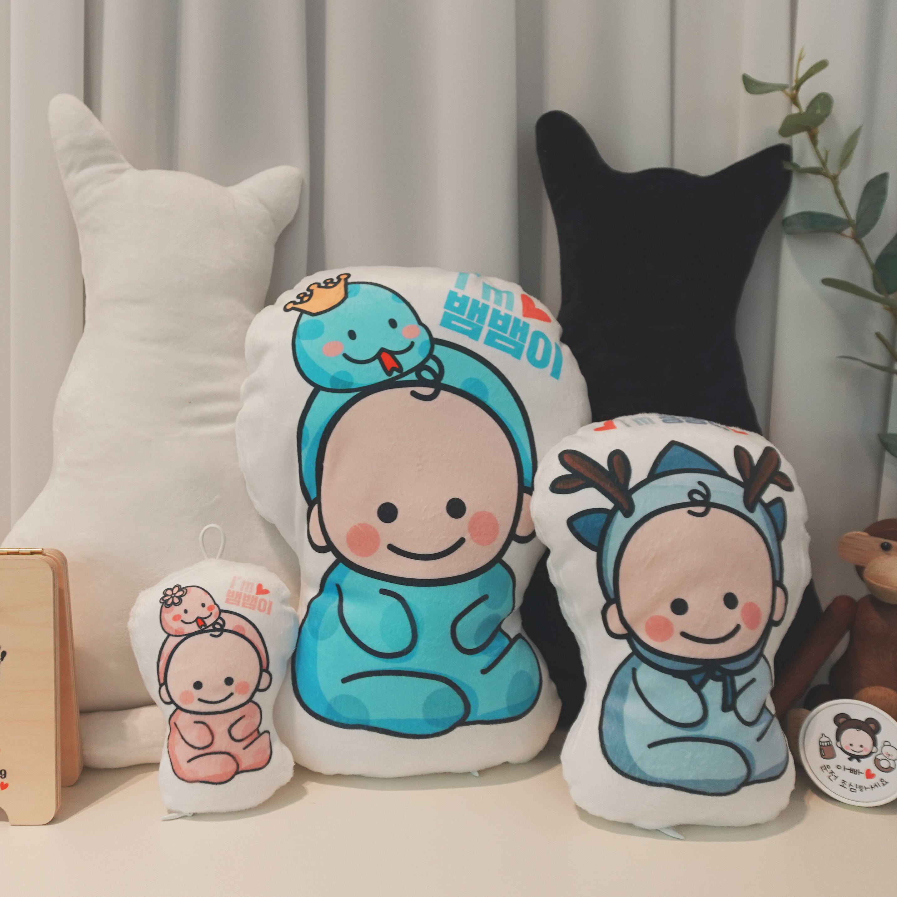 임신축하선물 태교인형 셀프 소품 만삭촬영 띠별 뱀띠 여행 중간사이즈