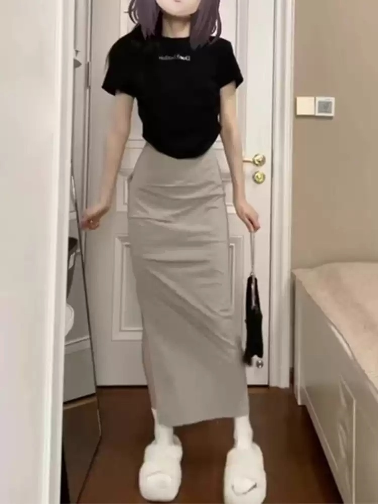엄마친구아들 13화 정소민 스커트 치마 롱 배석류 H라인 캐주얼 의상 옷 패션 - 상세 이미지 4