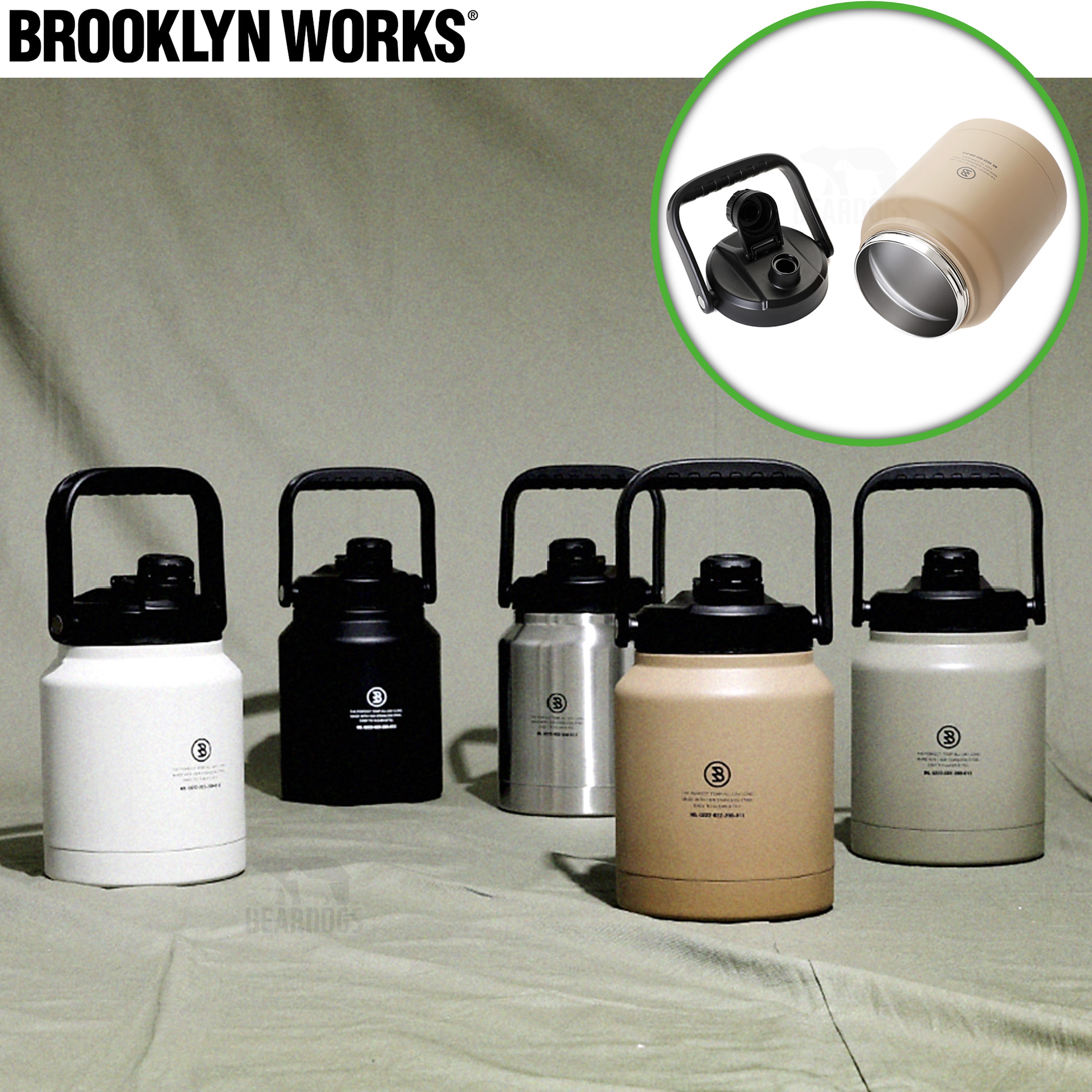 브루클린웍스 워터저그 2.5 L 스텐 캠핑