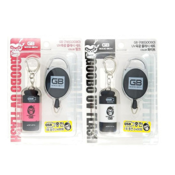 GB 굿보이 USB 충전형 UV 축광 플래시 세트 에기 왕눈이 클립온릴 - 상세 이미지 2