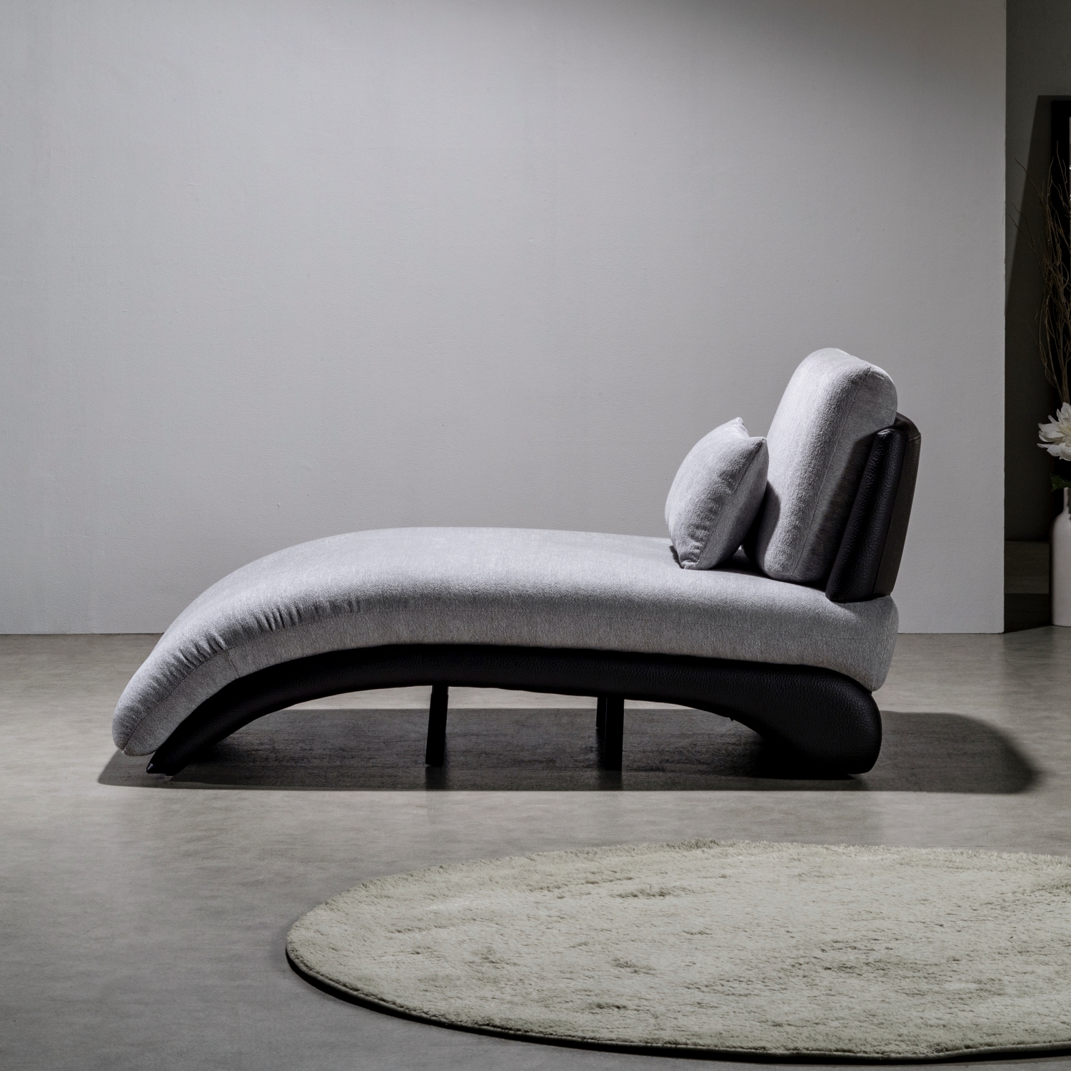 수아브 루디 부클레 레이븐 3인 패브릭 소파 팔걸이 없는 소파