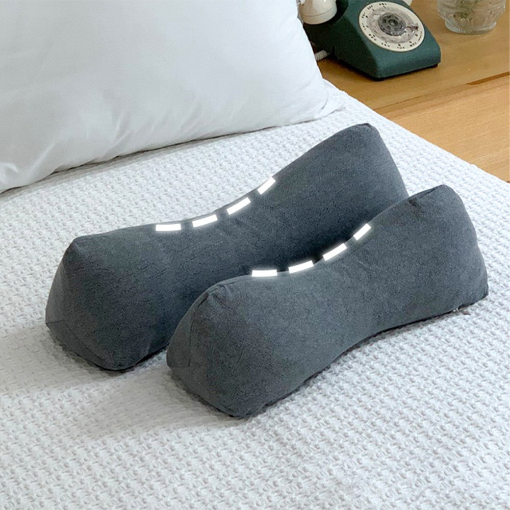 누아 메밀 경추베개 거북목 일자목 경추목베개 미니 숯그레이