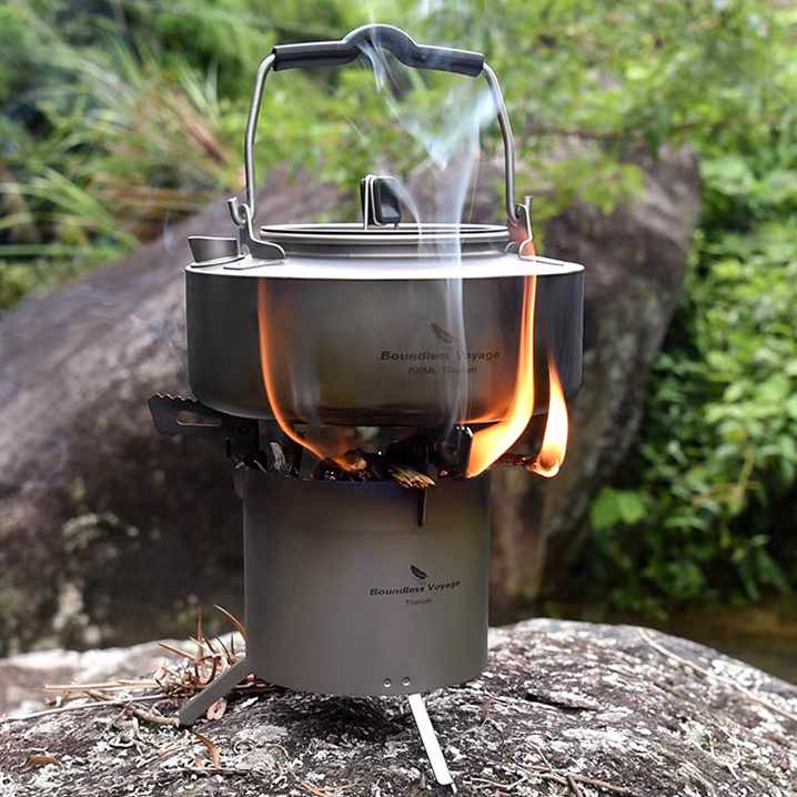티타늄 우드스토브 화로대 120g 초경량 백패킹 BOUNDLESS VOYAGE