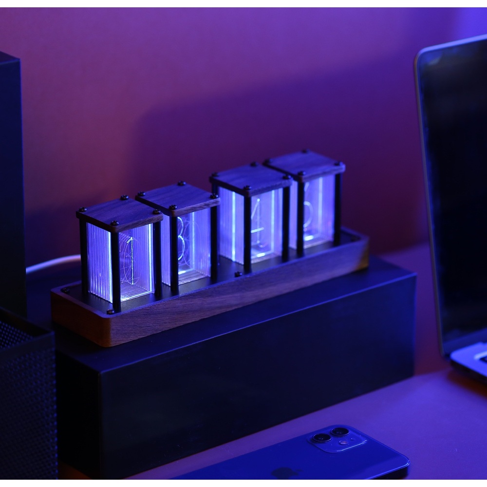 진공관시계 LED 전자 알람 감성 튜브 탁상시계