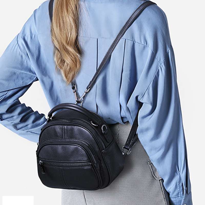 여성가죽백팩 미니 컨버터블 여행용백팩 백백 - 메인 이미지