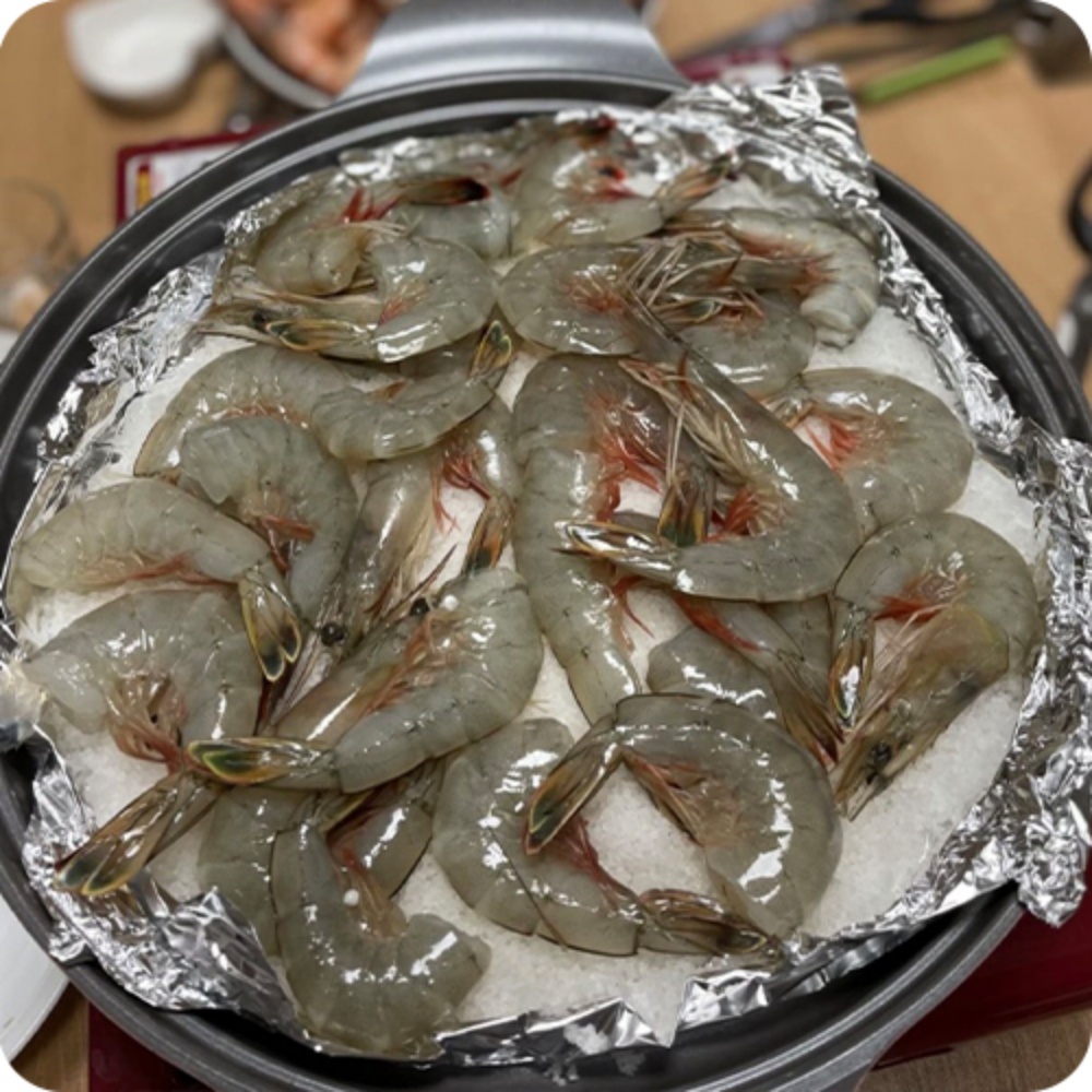 자연산대하 급냉새우 1kg 대하철 냉동생새우 캠핑 구이용새우 1키로 선물 택배 - 상품 이미지