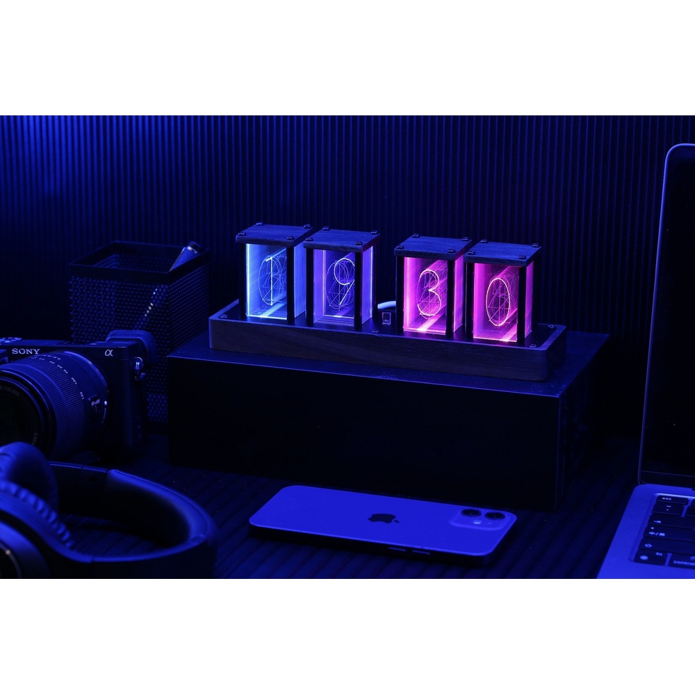 진공관시계 LED 전자 알람 감성 튜브 탁상시계