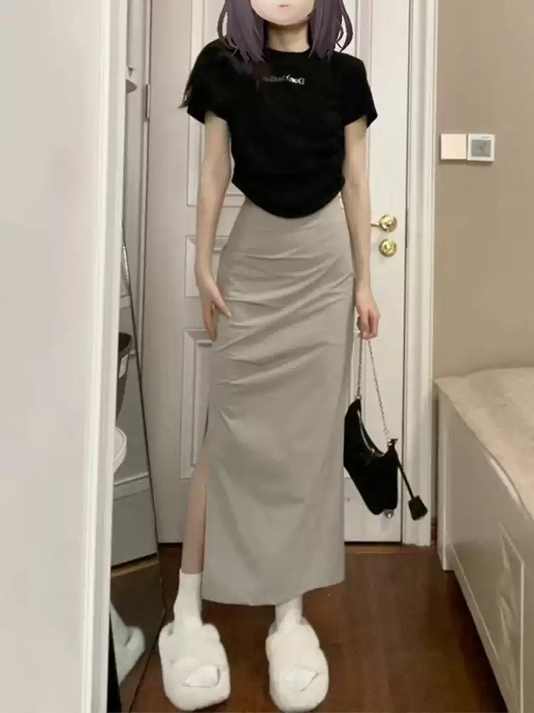 엄마친구아들 13화 정소민 스커트 치마 롱 배석류 H라인 캐주얼 의상 옷 패션 - 상세 이미지 2