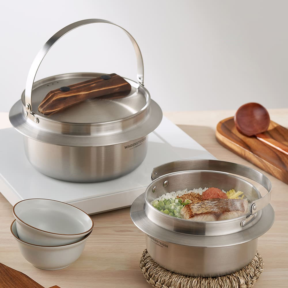 캠핑코펠 통3중 아웃백칼드런 스텐 냄비 세트 반합 뚜껑 손잡이 백패킹 차박 취사 16cm - 상세 이미지 4