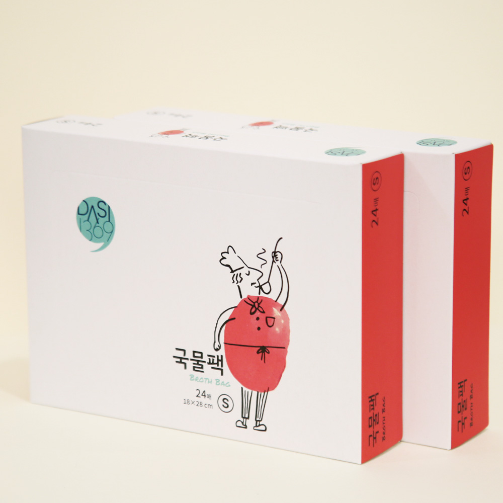 국물팩 소형 24매입X2팩 육수망 다시백 국물백 육수거름망 국물망 걸음망 다시팩 - 상품 이미지