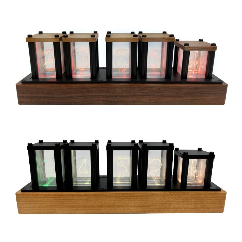 LED 진공관시계 탁상 테이블 인테리어 데스크테리어 RGB - 상세 이미지 5