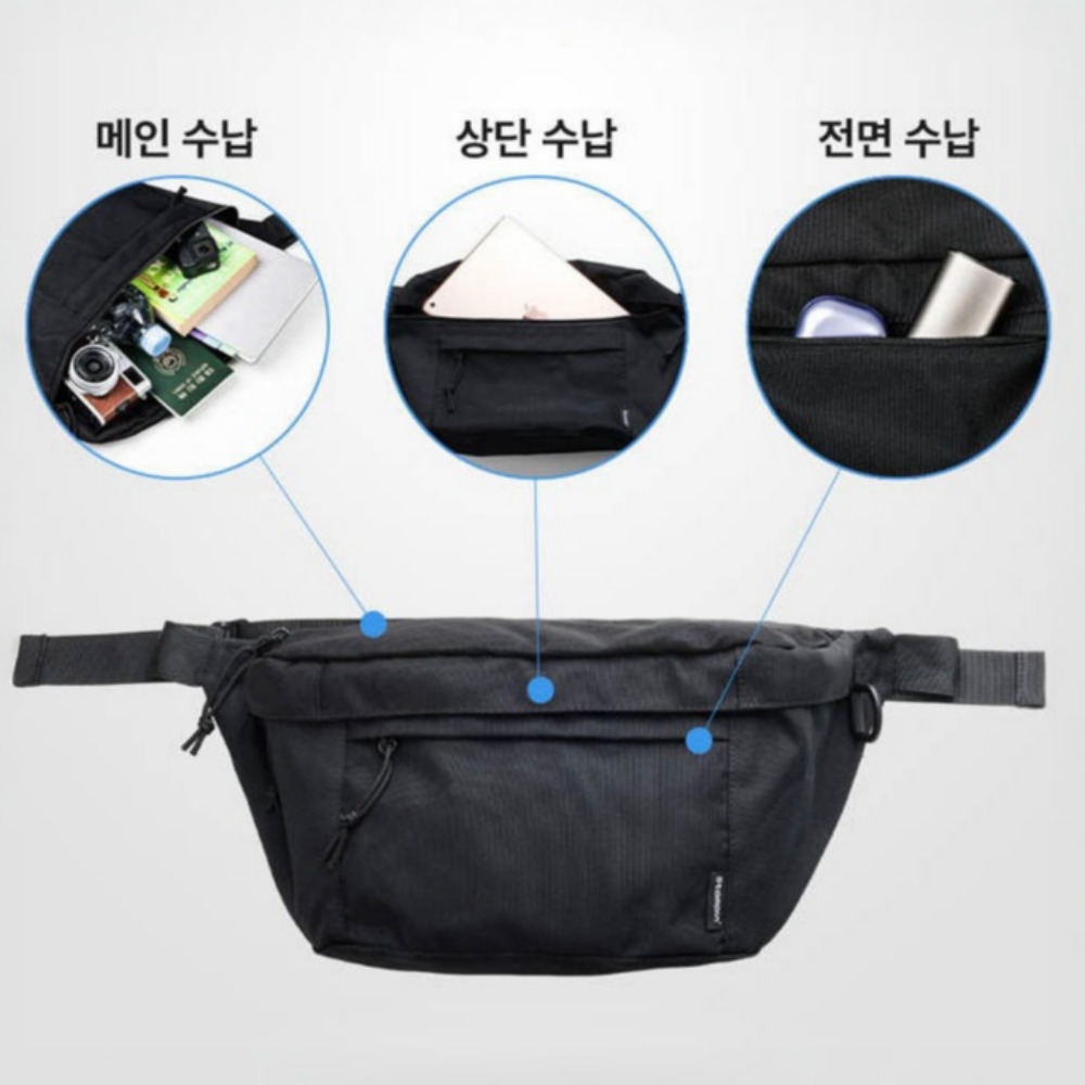 여행용슬링백 대용량슬링백 체스트백 여행용크로스백 여행가방 이미지 2