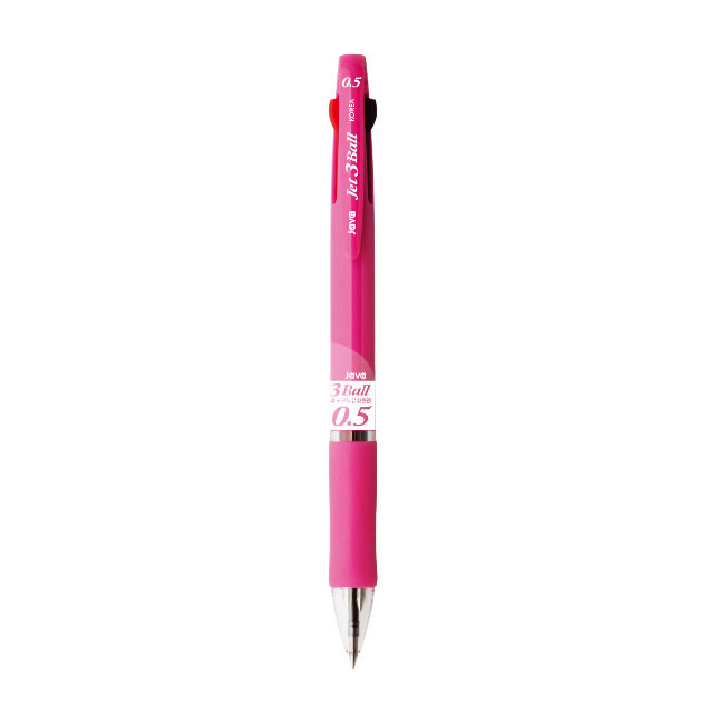 자바 제트3볼  0.5mm : 핑크 / 유성볼펜 - 상품 이미지
